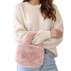 Wonder Nation Pink Faux Fur Mini Bag